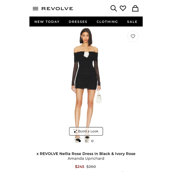 NWOT Amanda Uprichard x REVOLVE Nellia Rose Dress... | Depop in Black - Picture 4 of 4
